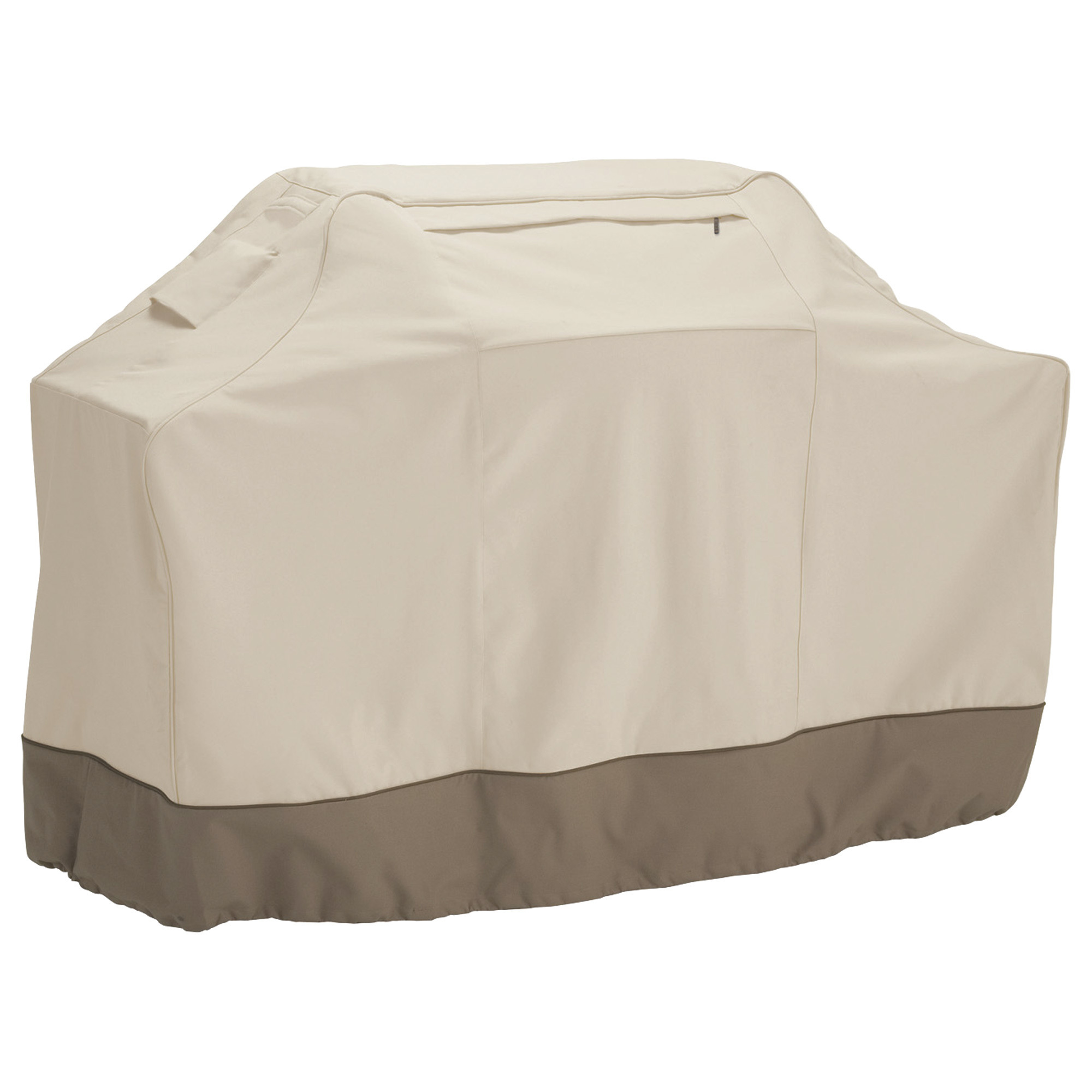 Classic Accessories Veranda Barbecue Grill Cover, Medium, Pebble, Fits BBQs up to 58in.L x 24in.W x 48in.H, Model# 73912